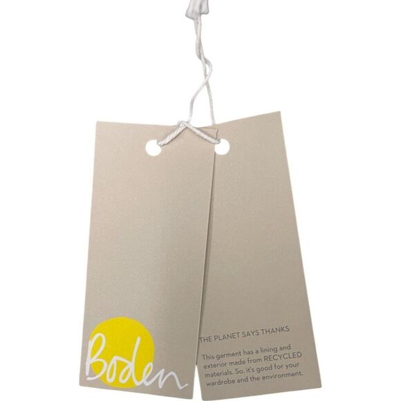 Boden Womens Smocked Yoke Dress UK 12 US 8 Multi Floral Puff Sleeve D0401 NWT - Picture 5 of 14